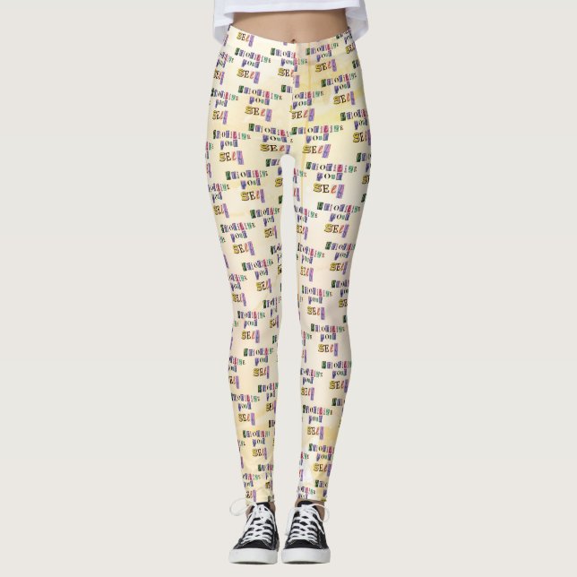 Priorisiere dich selbst leggings (Vorderseite)
