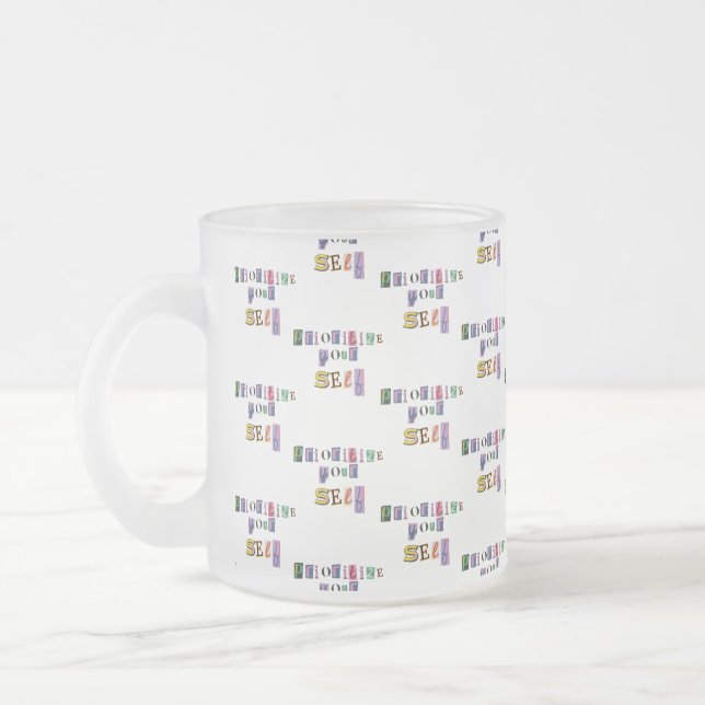 Priorisiere dich selbst mattglastasse (Links)