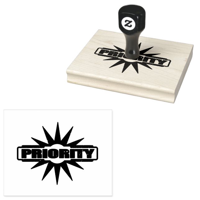 PRIORITÄT Dringend zu bearbeitender Workflow-Tool  Gummistempel (Stempel)