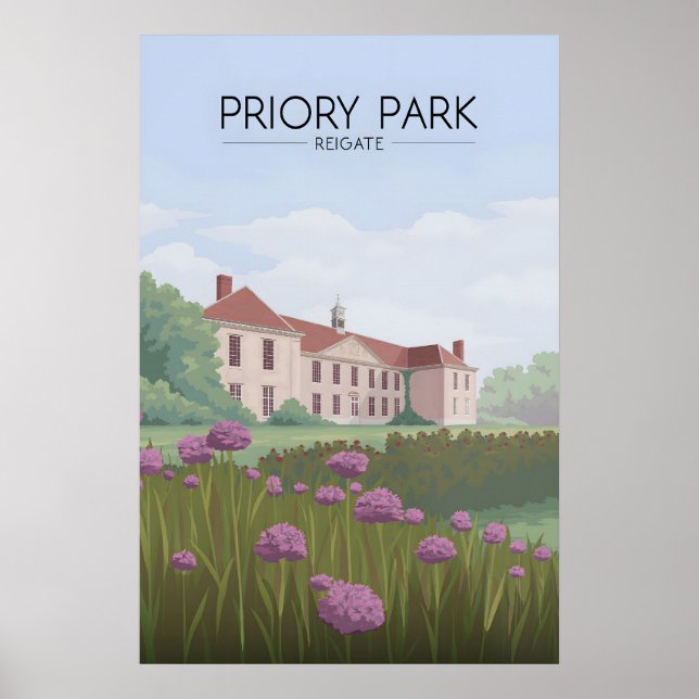 Priory Park Reigate Reiseplakat Poster (Vorne)