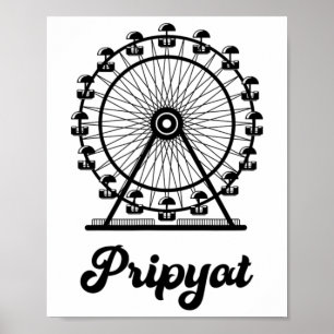 Pripyat Ukraine mit Riesenrad  Poster