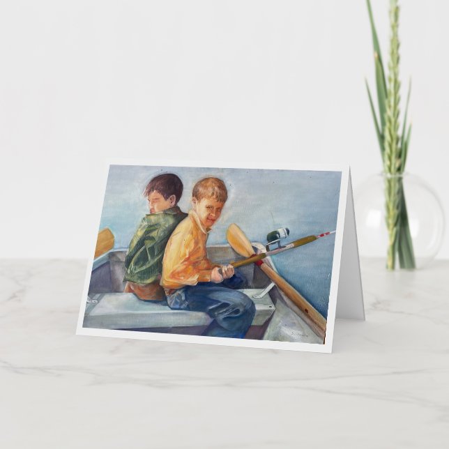 Pris Une Carte De Voeux De Poisson (Recto)