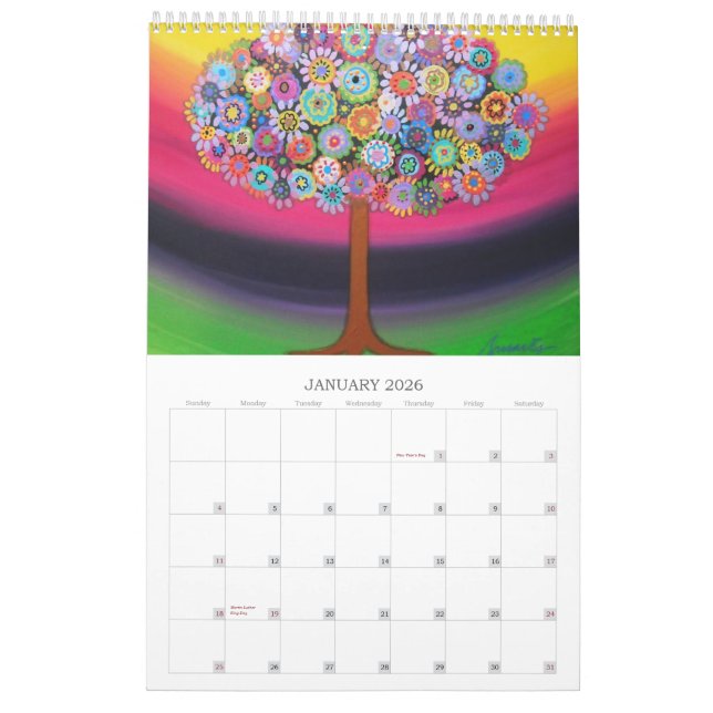PRISARTS BAUM VON LEBEN-MALEREI-KALENDER 2012 KALENDER (Jan 2026)