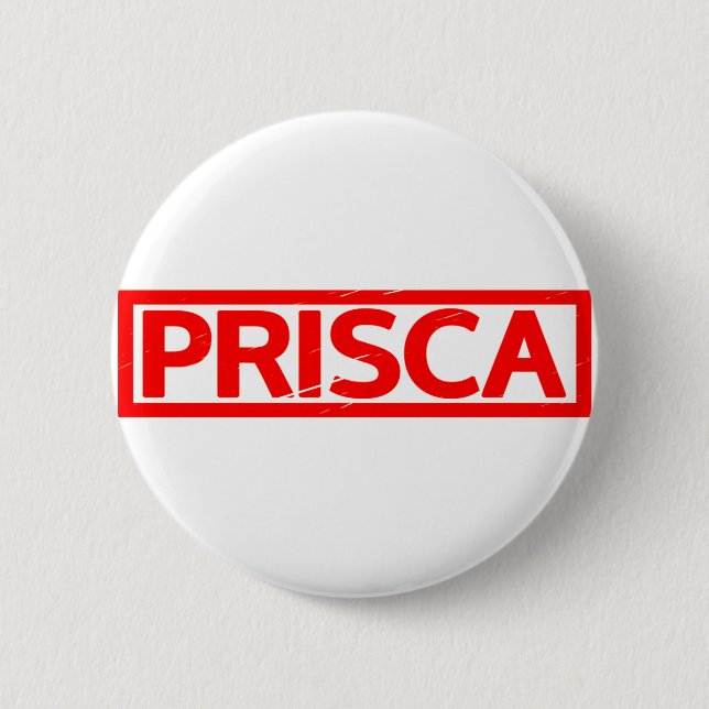 Prisca-Briefmarke Button (Vorderseite)