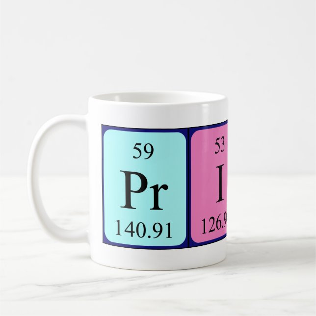 Prisca Periodenname Tasse (Links)