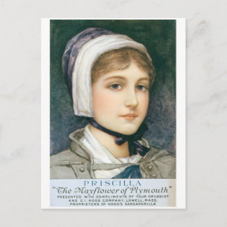 Priscilla Die Mayflower von Plymouth Postkarte