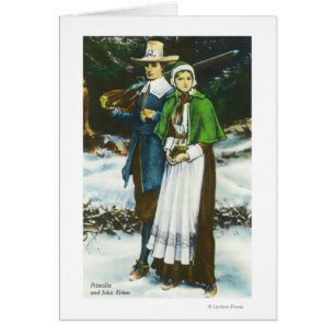 Priscilla und John Alden Scene