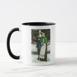Priscilla und Johns Alden Szene Tasse