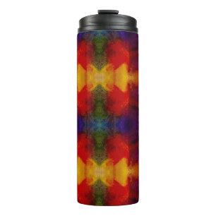 Prism Circle Watercolor Art Thermosbecher