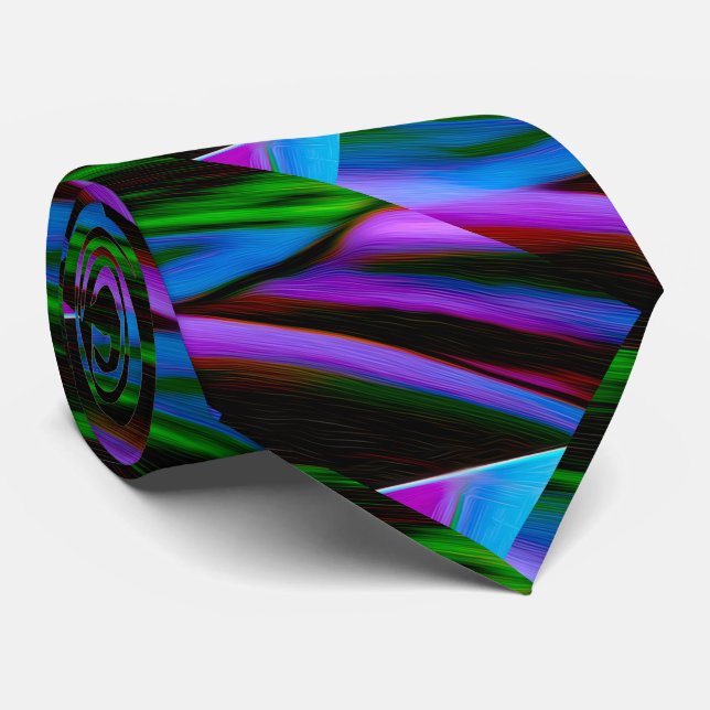 Prism Edge Art Tie Krawatte (Gerollt)