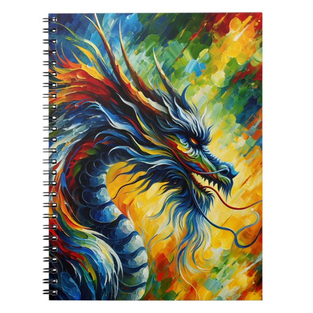 Prism Fury Dragon Notizbuch Notizblock (Vorderseite)