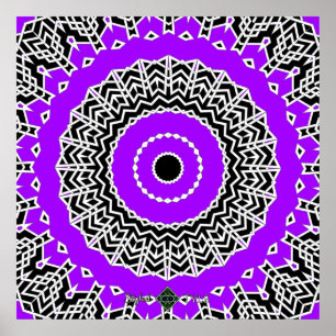 Prism Mandala ( Violett ) Poster