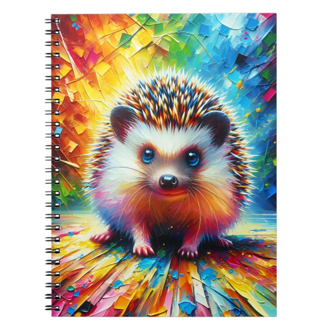 Prism Puff Igel Notizbuch Notizblock (Vorderseite)