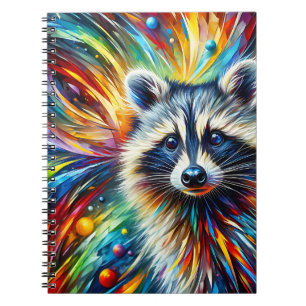 Prism-Waschbär-Burst-Notizbuch Notizblock