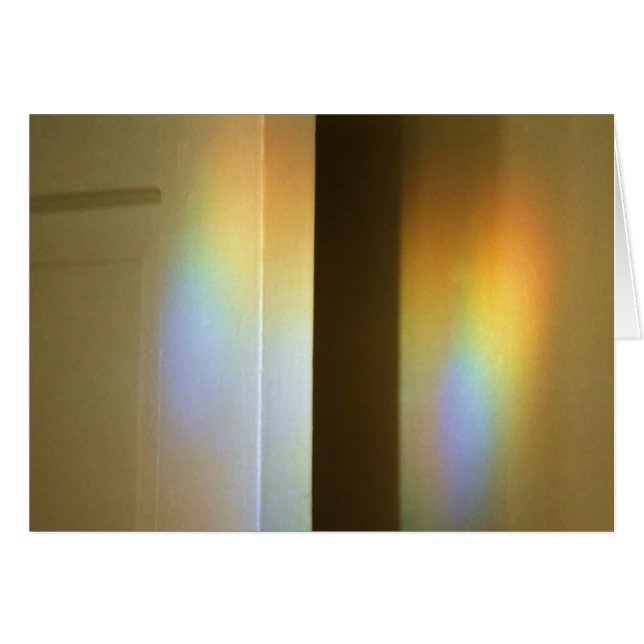 Prisma-Regenbogen auf Tür u. Wand (Vorderseite (Horizontal))
