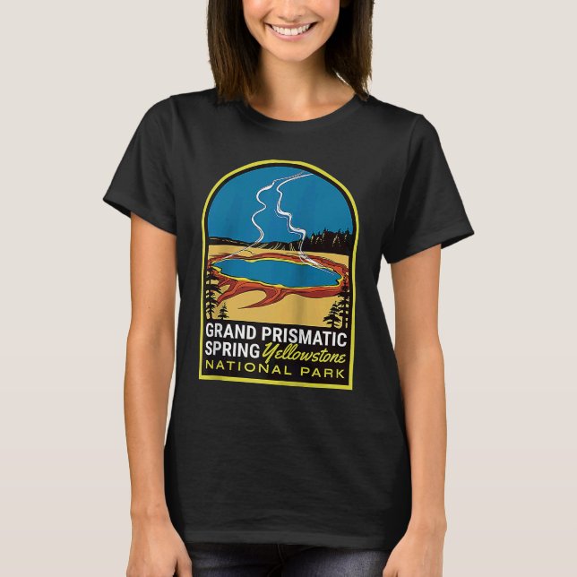 Prisma Spring Yellowstone Vintage Raglan T-Shirt (Vorderseite)