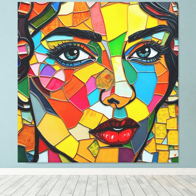 "Prismara" - Fragmente ihrer Flamme Leinwanddruck (Insitu (Holzboden))