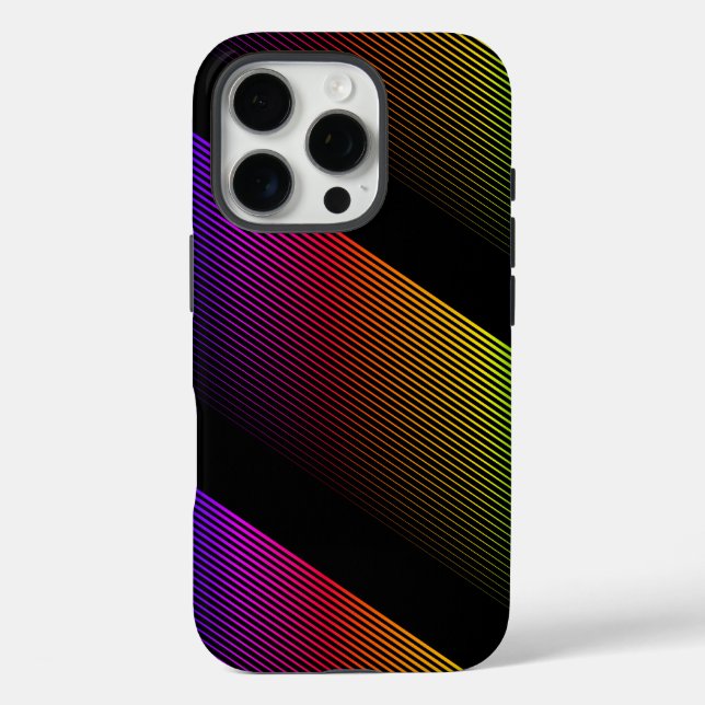 Prismastreifen iPhone 16 Pro Hülle (Rückseite)