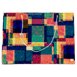 Prismatic Blocks – Modern Abstract Geometric Große Geschenktüte