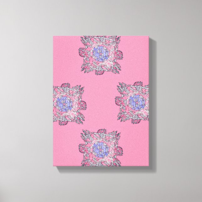 Prismatic Current Abstract Flow Art Leinwanddruck (Vorderseite)