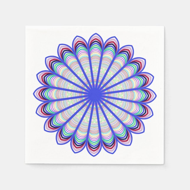 Prismatic Mandala Napkins Serviette (Vorderseite)