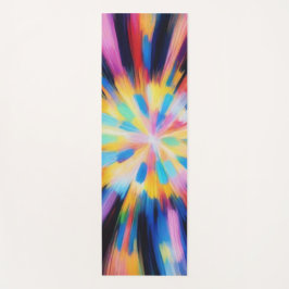 Prismatic Radiance: Abstract Sunburst Radio Waves  Yogamatte