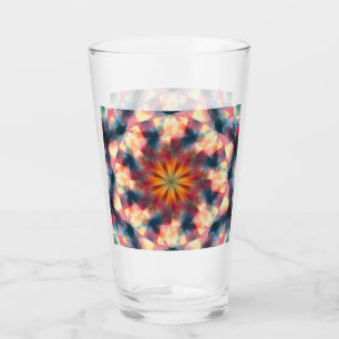 Prismatisch Kaleidoskopisch Psychedelisch Mandala Glas
