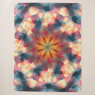Prismatisch Kaleidoskopisch Psychedelisch Mandala Sherpadecke