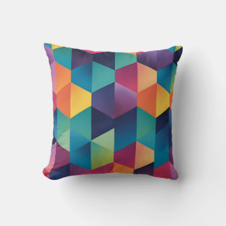 Prismatische geometrische Symphonie Kissen