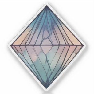 Prismatische Reflektionen: Abstrakter geometrische Aufkleber