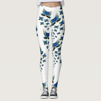 Prismatische Schmetterlings-Kaskaden-Leggings Leggings