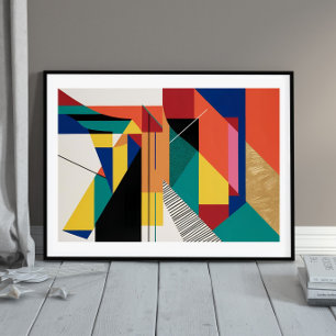 Prismatische Struktur Poster