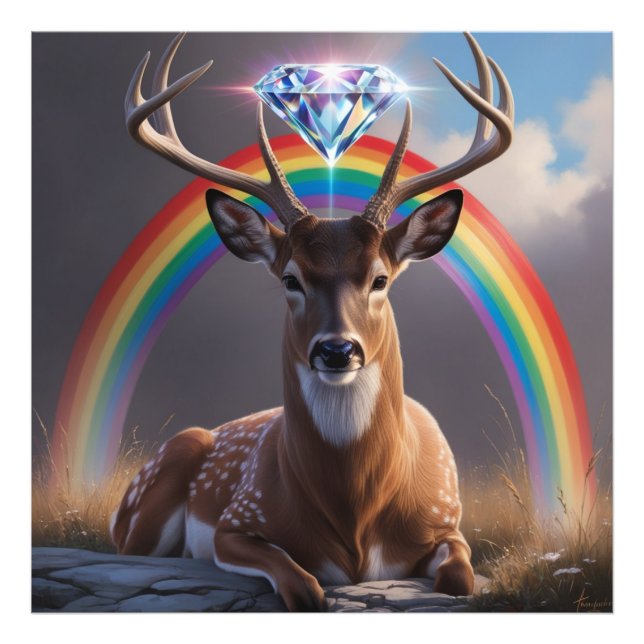 Prismatischer Antler Fotodruck (Vorne)