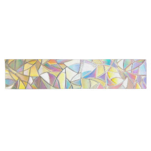 Prismatischer Buntglaseffekt - Regenbogenprismatis Kurzer Tischläufer