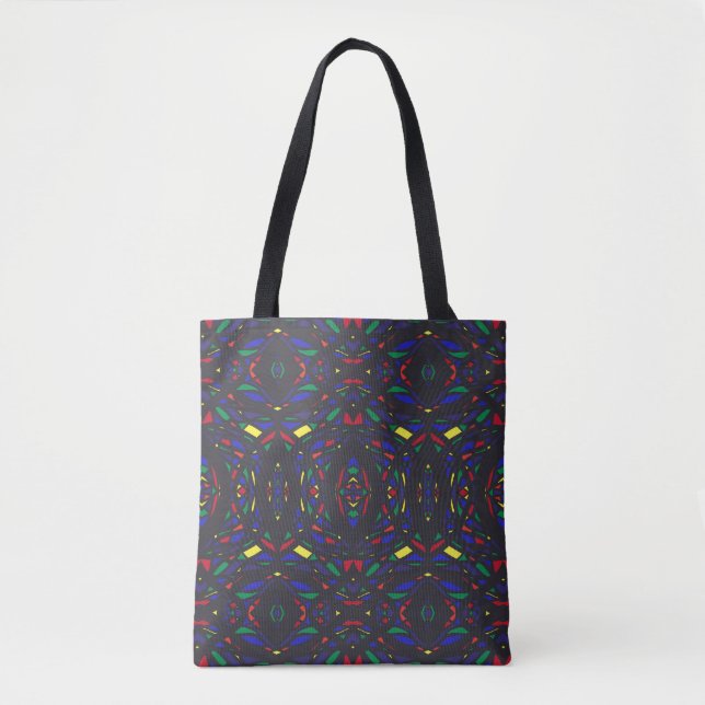 Prismatischer Regenbogen Abstract Acryl-Kunst Tasche (Vorderseite)