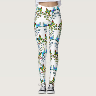 Prismatischer Schmetterlingsschwarm-Leggings Leggings