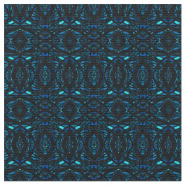 Prismatisches Blau-Schwarzes Abstract-Acryl-Kunstw Stoff