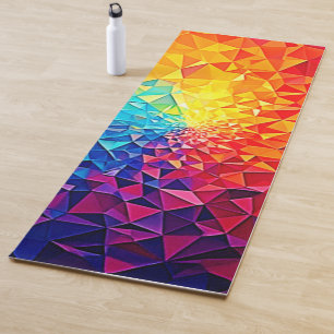 Prismatisches Chaos Digitales Rasterdesign Yogamatte