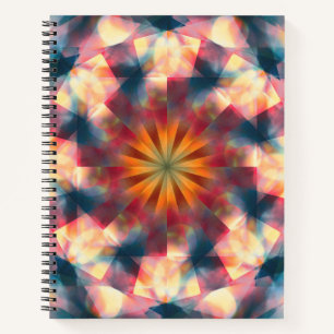 Prismatisches Kaleidoskopisches Psychedelisches Ma Notizbuch