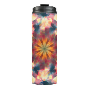 Prismatisches Kaleidoskopisches Psychedelisches Ma Thermosbecher