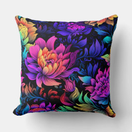 Prismatisches Petalscape Botanisch Kissen