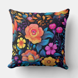 Prismatisches Petalscape Botanisch Kissen