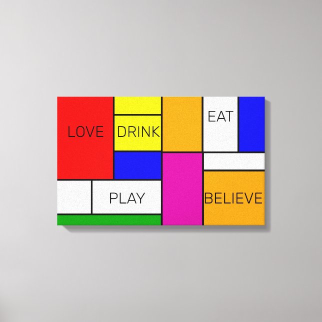 Prismatisierung 1 Neoplastizismus De Stijl Leinwanddruck (Vorderseite)