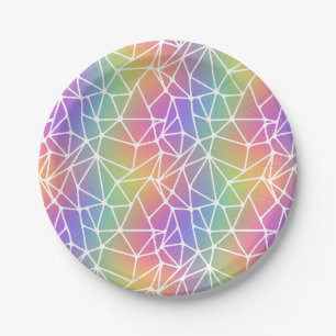 Prismennetz - Regenbogengewebe: Pappteller