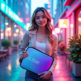 Prismenpuls - Vaporwave Gradient Vibe Laptopschutzhülle