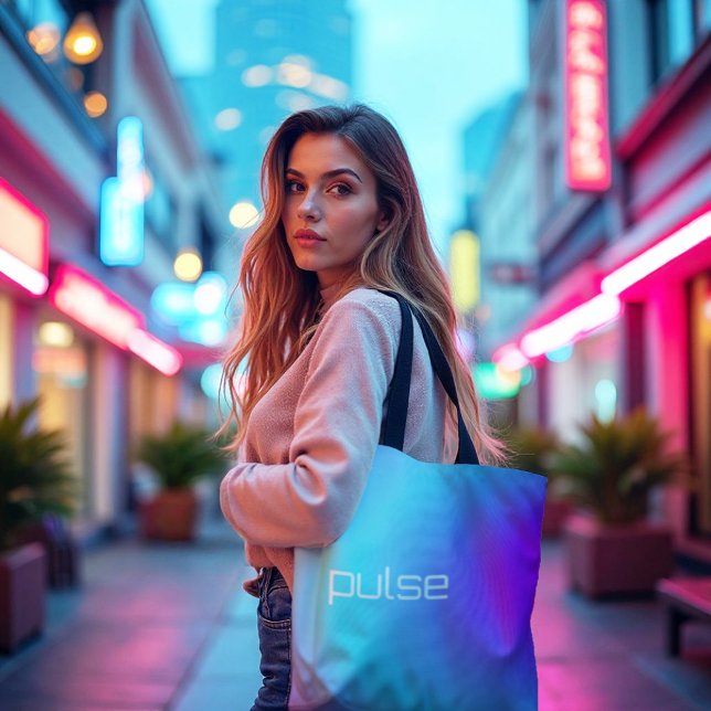 Prismenpuls - Vaporwave Gradient Vibe Tasche (Vaporwave Gradient Tote. Carry a pulse of retro-futuristic color & modern style.)