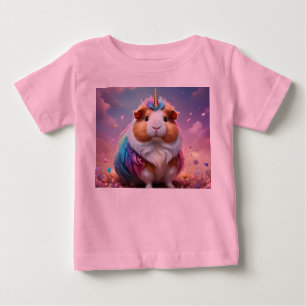 Prismenschwanz: Das strahlende Einhorn-Guinea-Schw Baby T-shirt