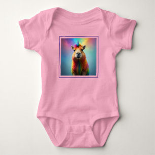 Prismhorn: Das Regenbogen-Capybaraicorn Baby Strampler