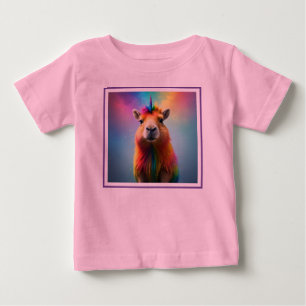Prismhorn: Das Regenbogen-Capybaraicorn Baby T-shirt