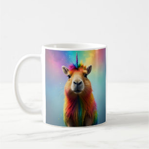 Prismhorn: Das Regenbogen-Capybaraicorn Kaffeetasse